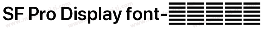 SF Pro Display font字体转换